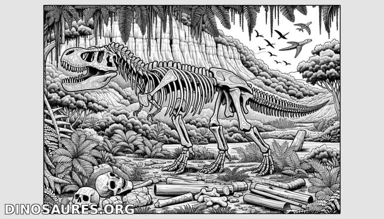 Coloriage de dinosaure