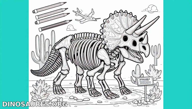 Coloriage de dinosaure