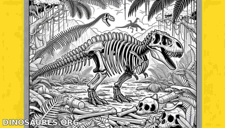 Coloriage de dinosaure