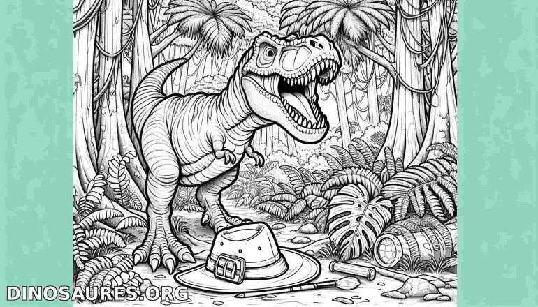 Coloriage de dinosaure