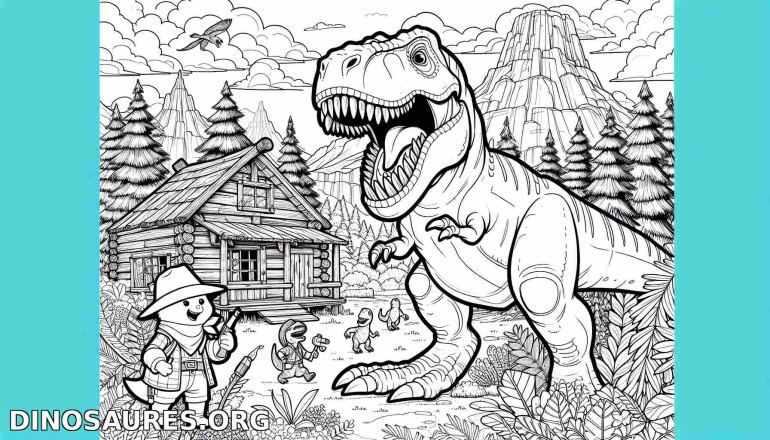 coloriage de dinosaure