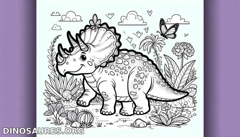 Coloriage de dinosaure