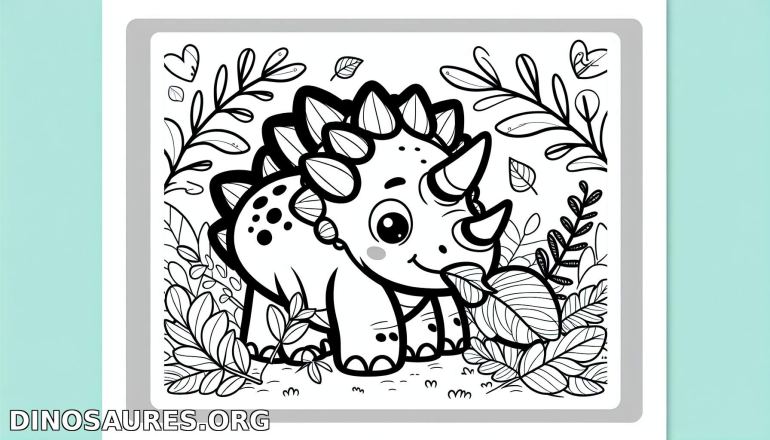 Coloriage de dinosaure