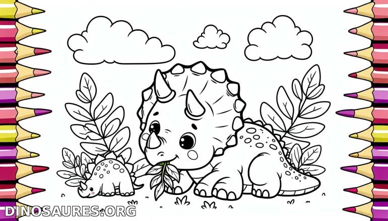 Coloriage de dinosaure