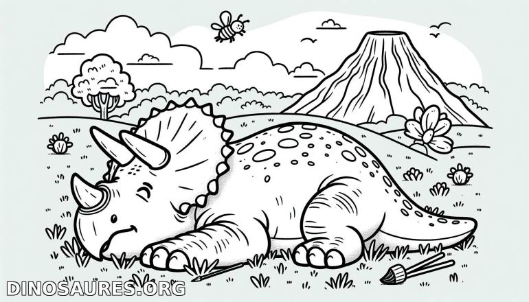 Coloriage de dinosaure