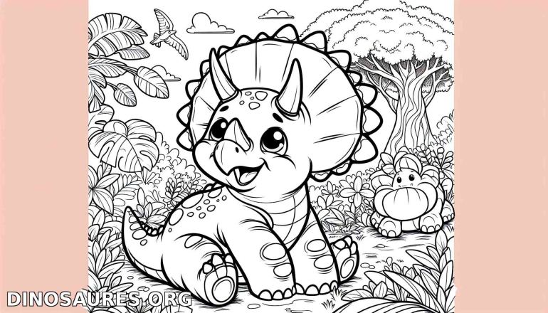 Coloriage de dinosaure