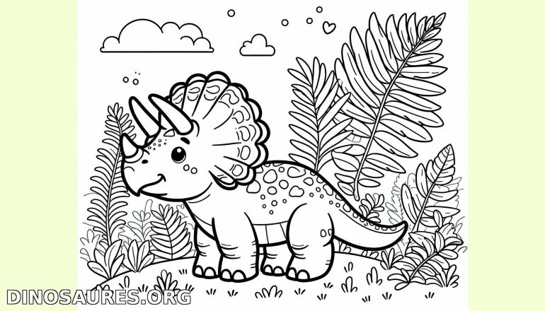 Coloriage de dinosaure