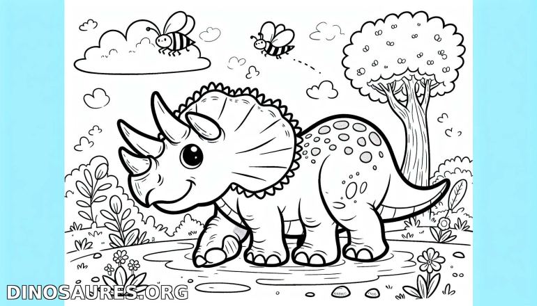 Coloriage de dinosaure