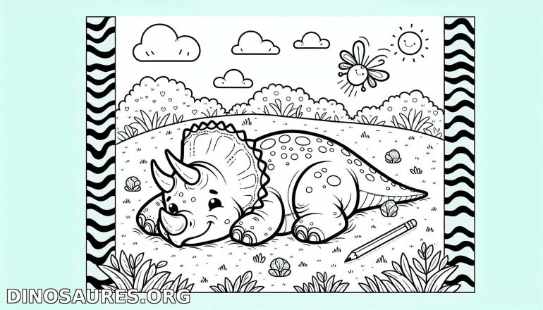 Coloriage de dinosaure