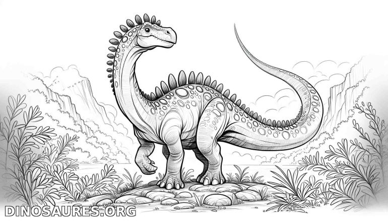 Coloriage de dinosaure