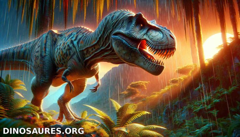 Dinosaurier dans un paysage préhistorique