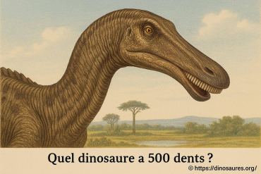 Quel dinosaure possédait 500 dents et pourquoi ?