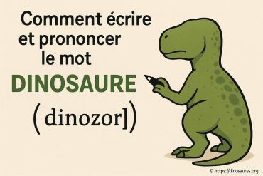 Comment écrire et prononcer le mot dinosaure ?