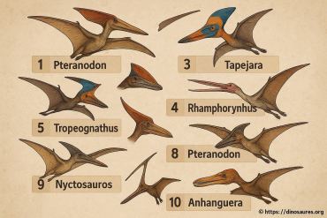 Les 10 plus grands reptiles volants du mésozoïque
