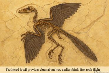 Fossile à plumes révèle comment les premiers oiseaux ont pris leur envol