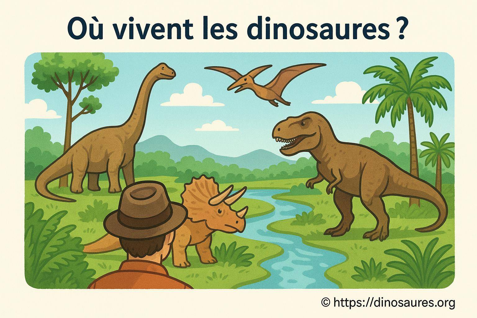 Où vivent les dinosaures aujourd’hui ?