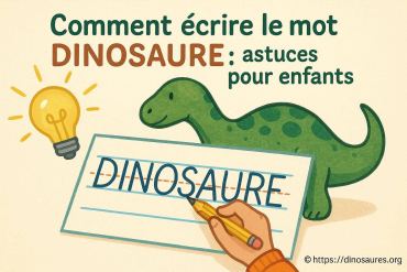 Comment écrire le mot dinosaure : astuces simples pour enfants