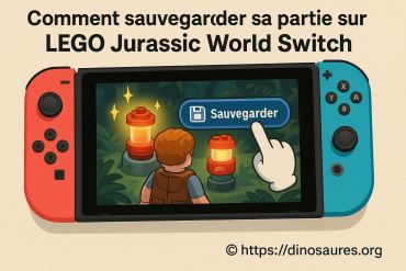 Comment sauvegarder sa partie sur Lego Jurassic World Switch