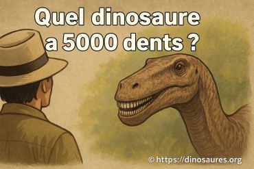 Quel dinosaure possédait 5000 dents ?