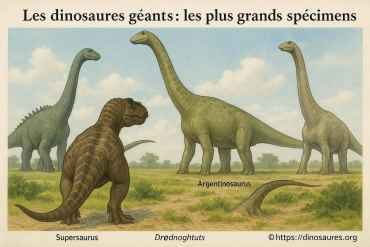 Les dinosaures géants : quels sont les plus grands spécimens découverts