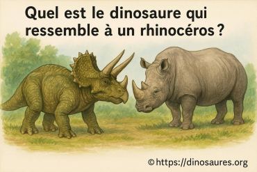 Quel est le dinosaure qui ressemble à un rhinocéros ?