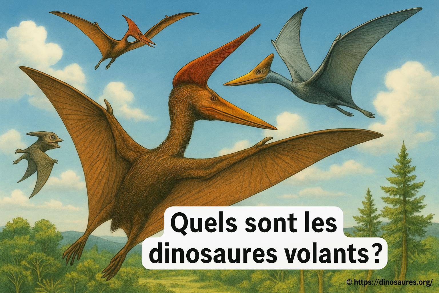Quels sont les dinosaures volants et comment vivaient-ils ?