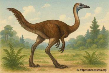 Quel est le dinosaure qui ressemble à une autruche ?