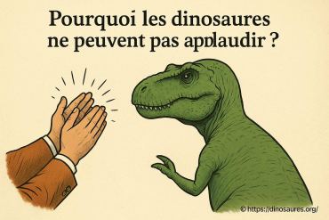 Pourquoi les dinosaures ne peuvent pas applaudir ?