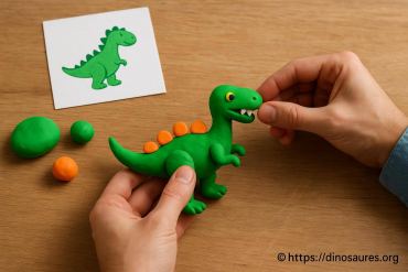 Comment faire un dinosaure en pâte à modeler facilement
