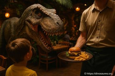 Expérience unique dans un restaurant à thÚme dinosaure