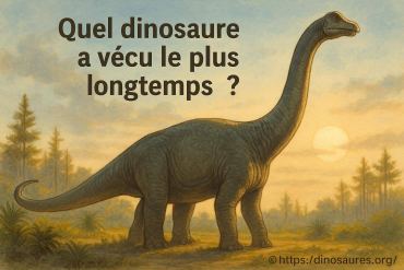 Quel dinosaure a vécu le plus longtemps ?