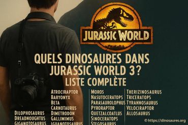Quels dinosaures dans Jurassic World 3 ? liste complète et détaillée