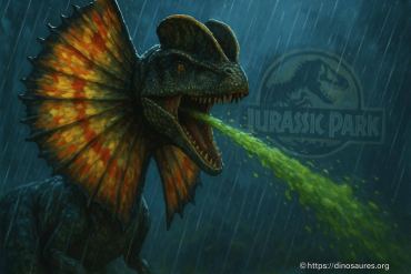 Qui est le dinosaure qui crache dans Jurassic Park ?