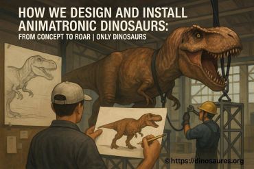 Comment sont conçus et installés les dinosaures animatroniques