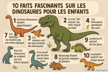 10 faits fascinants sur les dinosaures pour les enfants en 2025