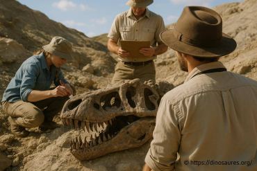 Une découverte rare d’un fossile de t rex en 2024