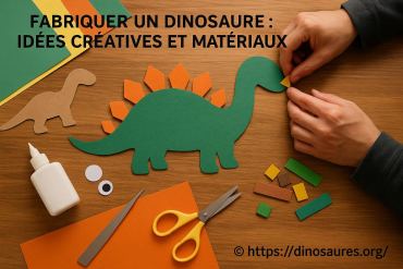 Fabriquer un dinosaure : idées créatives et matériaux pour tous les âges
