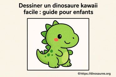 Dessiner un dinosaure kawaii facile : guide simple pour enfants