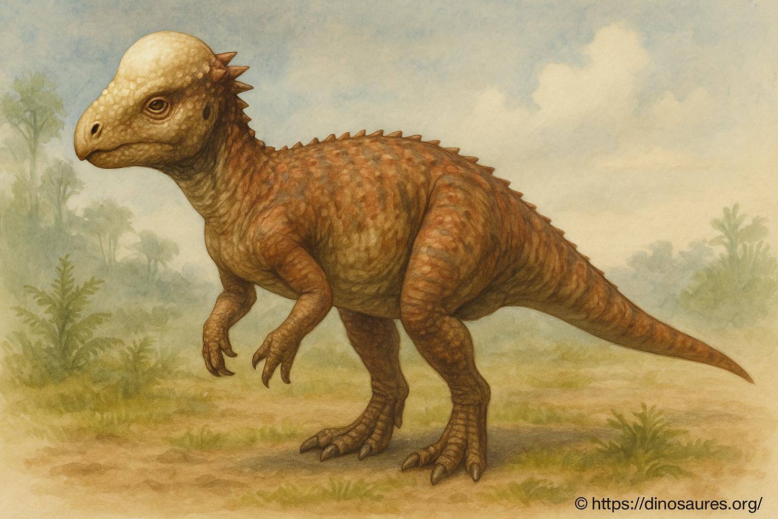 Pachycéphalosaure : le dinosaure au crâne épais et impressionnant