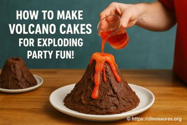Comment faire des volcano cakes pour des fĂȘtes dinosaure inoubliables