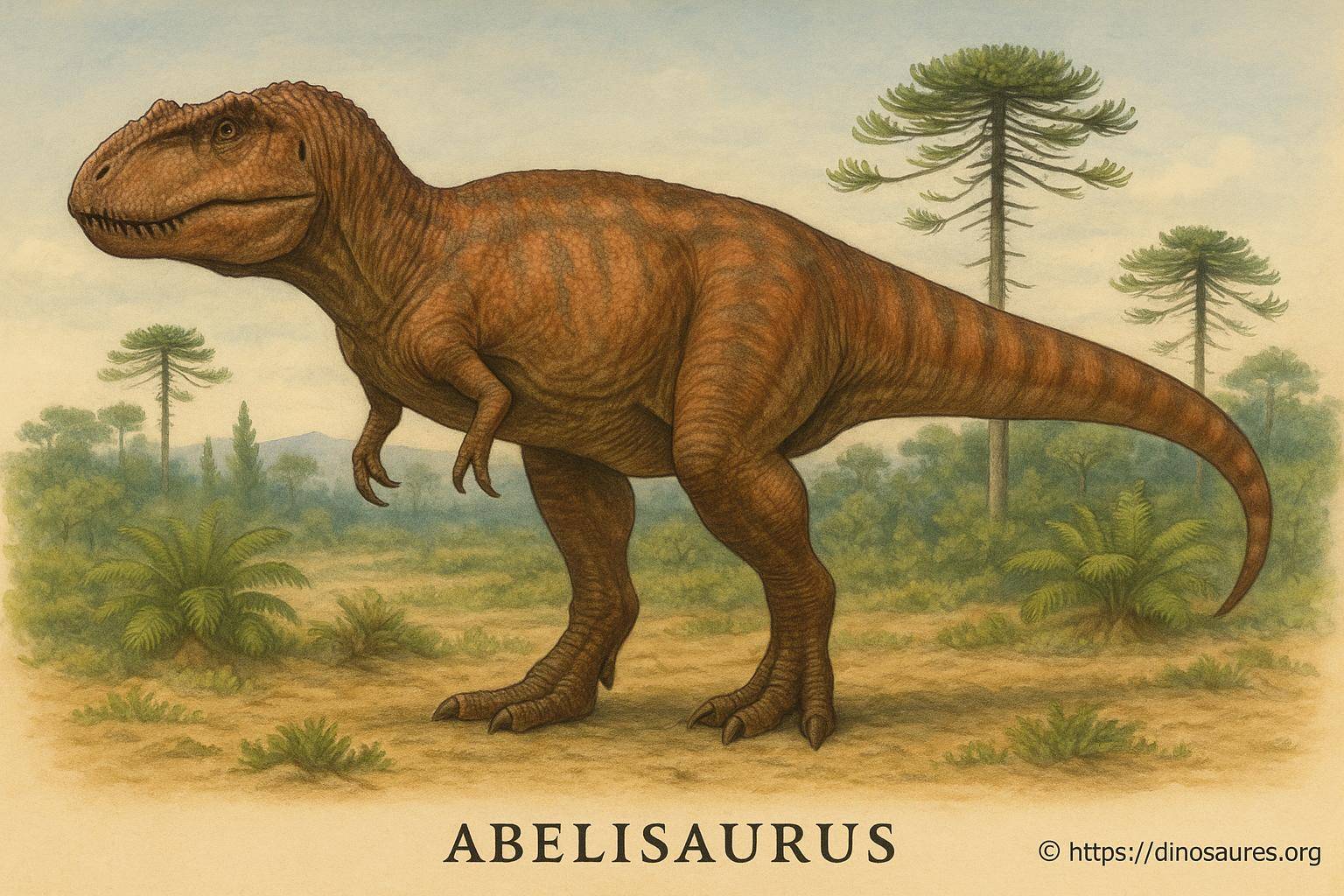 Abelisaurus : le redoutable prédateur sud-américain du crétacé