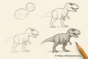 Dessiner un dinosaure t rex : tutoriel détaillé pour débutants et passionnés