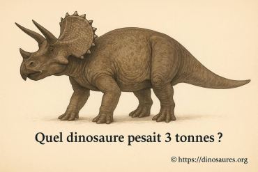 Quel dinosaure pesait 3 tonnes exactement ?