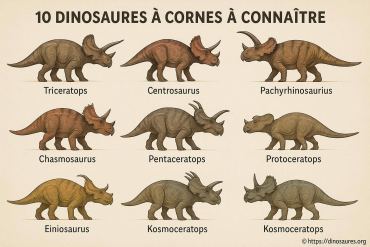 10 dinosaures à cornes incontournables à connaître