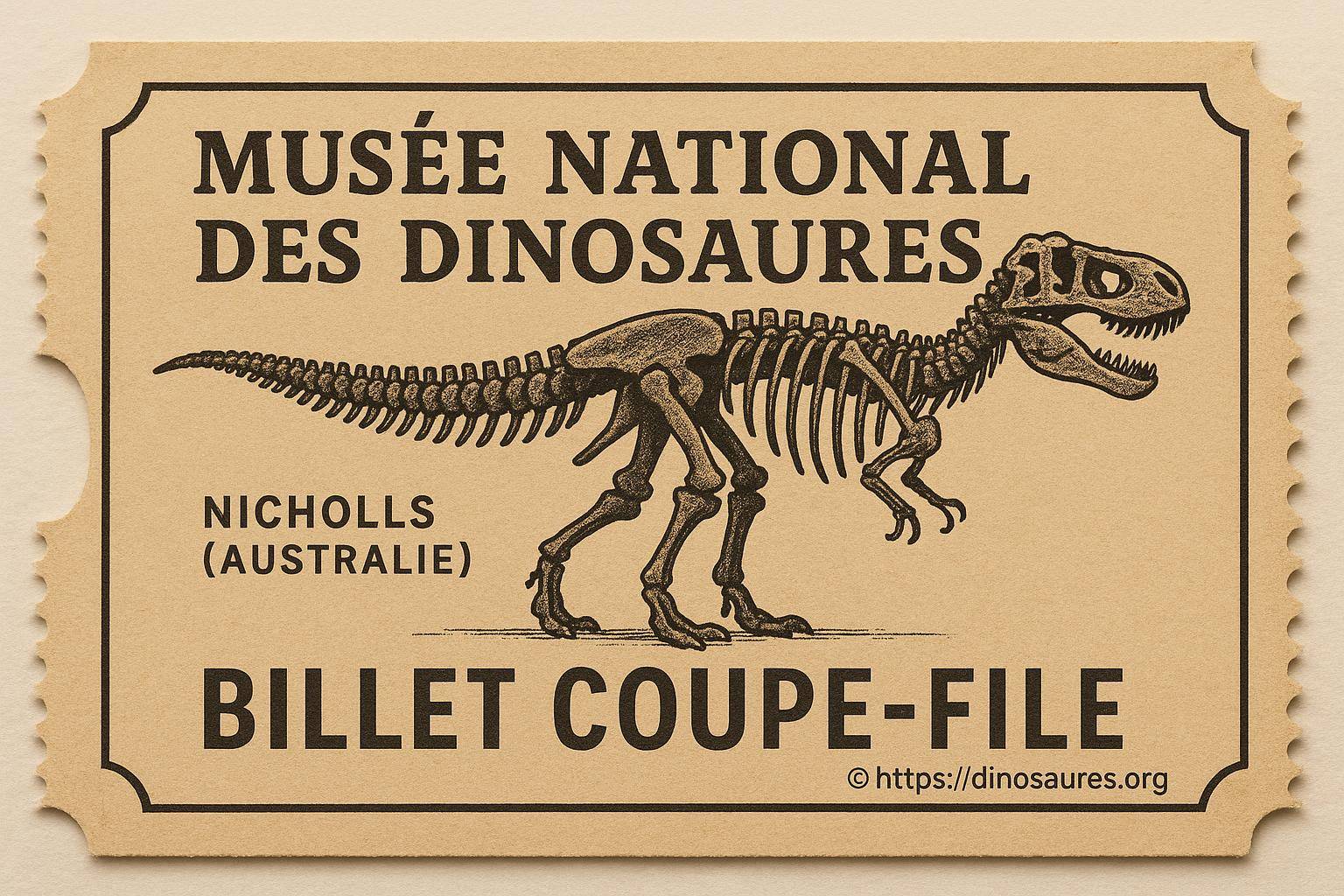 Musée national des dinosaures à nicholls : comment profiter du billet coupe-file