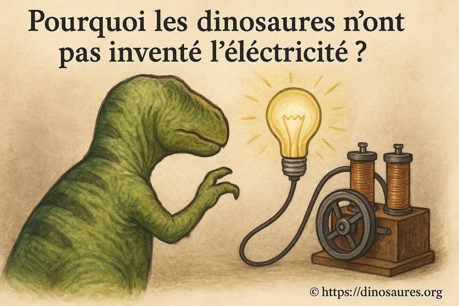 Pourquoi les dinosaures n'ont pas inventé l'électricité ?