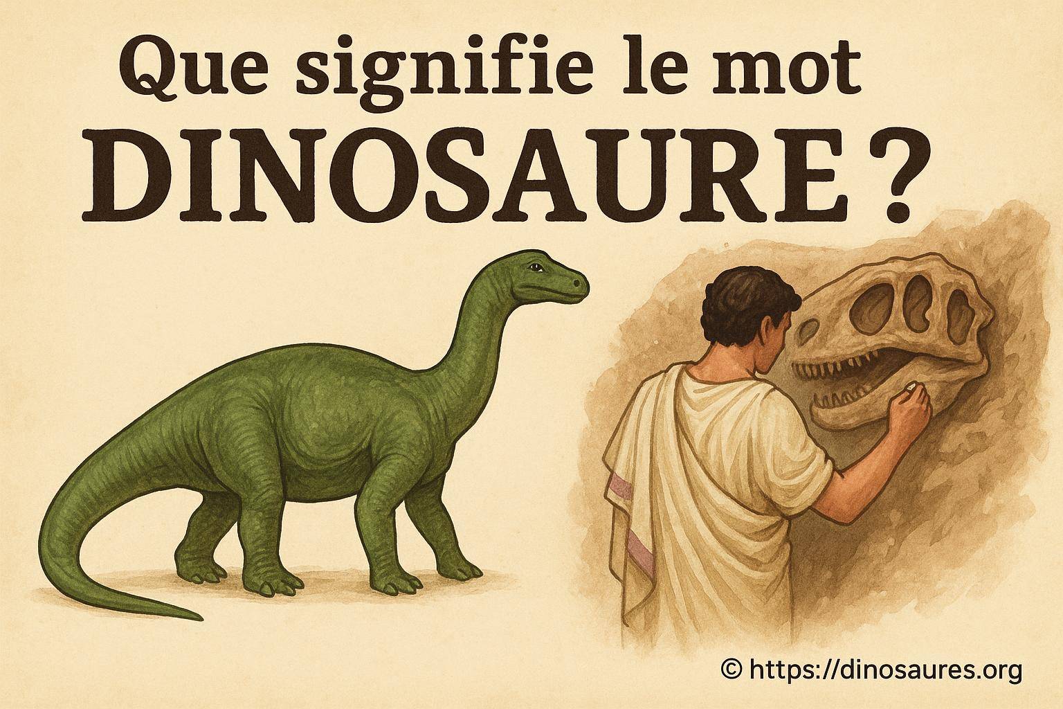 Que signifie le mot dinosaure ?