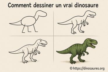 Comment dessiner un vrai dinosaure facilement et avec réalisme