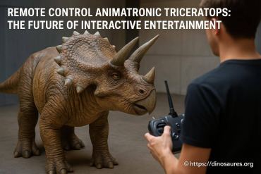 Remote control animatronic triceratops pour un divertissement interactif unique