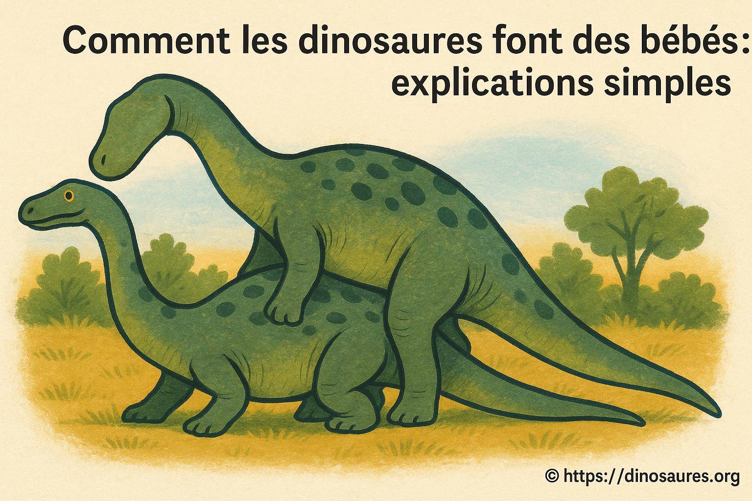 Comment les dinosaures font des bébés : explications simples et claires